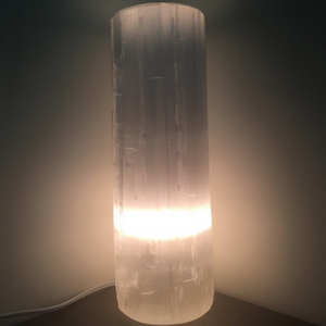 Selenite Flat Top Lamp