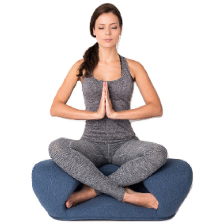 Image of Alexia Meditation Seat - Fabric - Blue Angel