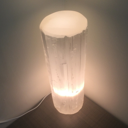 Image of Selenite Flat Top Lamp