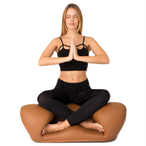 Alexia Meditation Seat - Vegan Leather - Brown