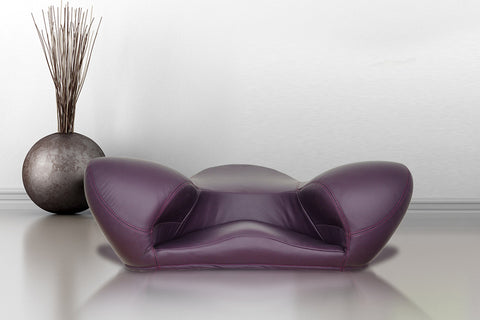 Image of Alexia Meditation Seat - Leather - Purple