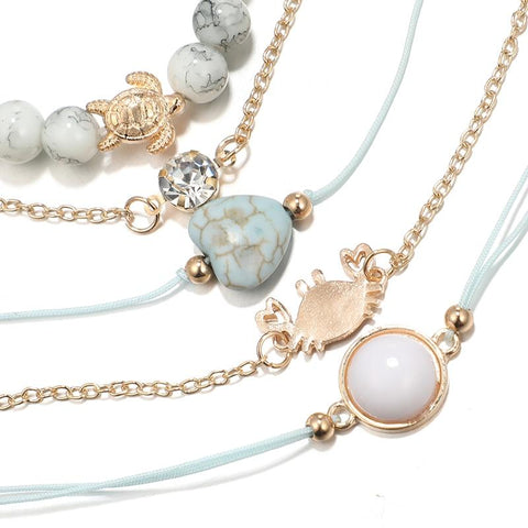 Image of Crab Love 5-Piece Bracelet