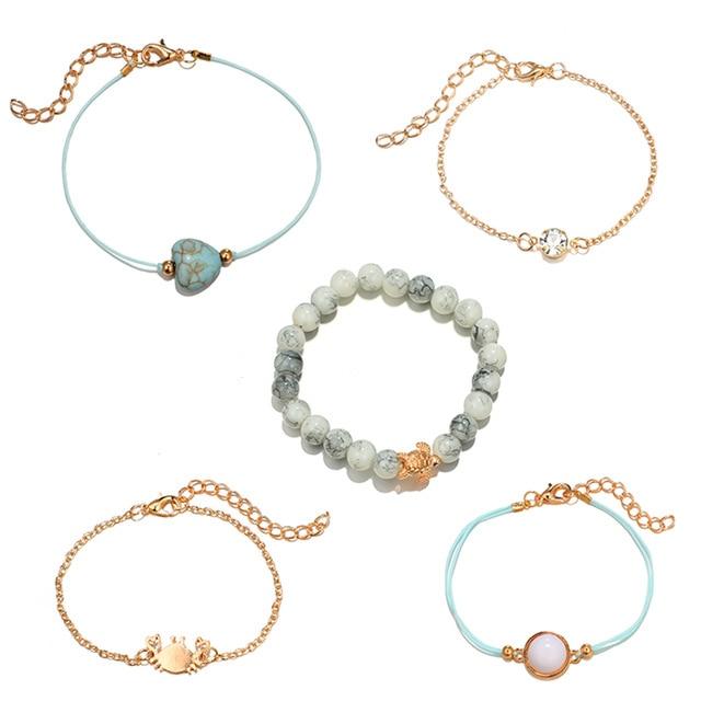 Crab Love 5-Piece Bracelet