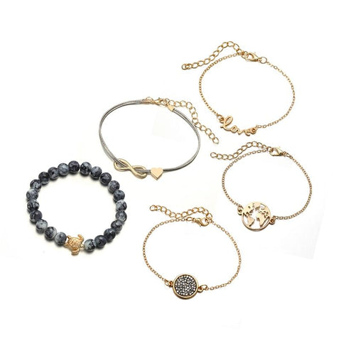 Image of Ocean Love 5-Piece Bracelet