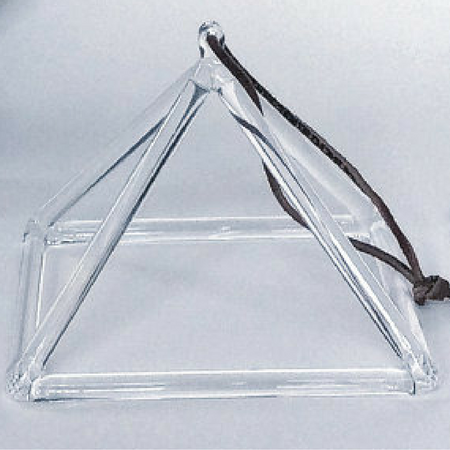 Quartz Crystal Singing Pyramid - 6"