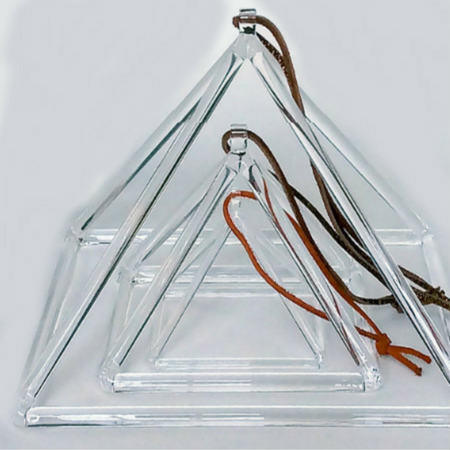 Image of Quartz Crystal Singing Pyramid - 6"