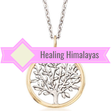 Image of Tree Of Life Pendant and Chain - Gold and Silver