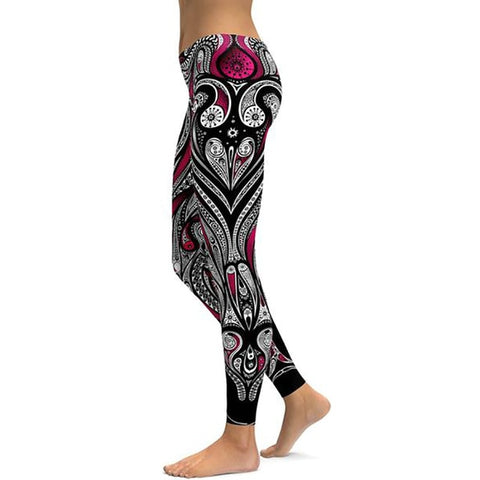 Image of LI-FI Print Yoga Pants Women Unique Fitness Leggings Workout Sports Running Leggings Sexy Push Up Gym Wear Elastic Slim Pants