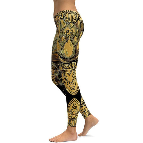 Image of LI-FI Print Yoga Pants Women Unique Fitness Leggings Workout Sports Running Leggings Sexy Push Up Gym Wear Elastic Slim Pants