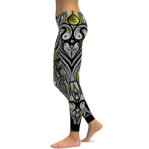 Image of LI-FI Print Yoga Pants Women Unique Fitness Leggings Workout Sports Running Leggings Sexy Push Up Gym Wear Elastic Slim Pants