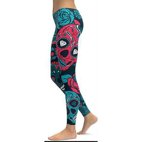 Image of LI-FI Print Yoga Pants Women Unique Fitness Leggings Workout Sports Running Leggings Sexy Push Up Gym Wear Elastic Slim Pants