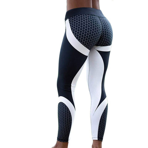 Image of LI-FI Print Yoga Pants Women Unique Fitness Leggings Workout Sports Running Leggings Sexy Push Up Gym Wear Elastic Slim Pants