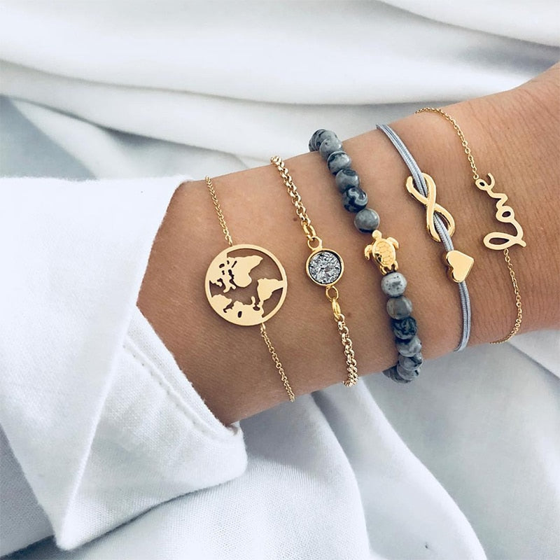 Ocean Love 5-Piece Bracelet