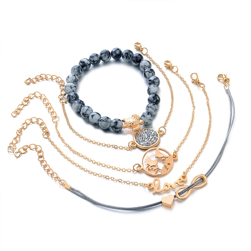 Ocean Love 5-Piece Bracelet