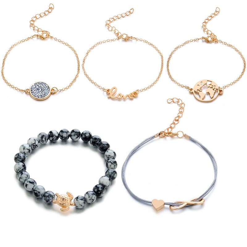 Ocean Love 5-Piece Bracelet