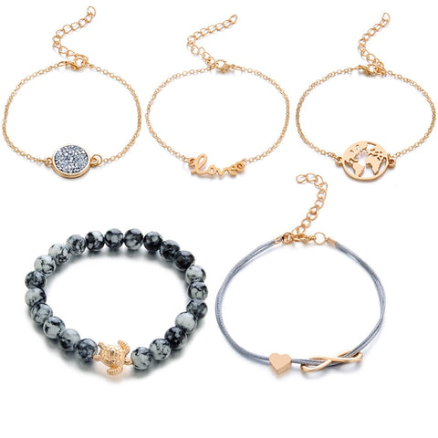 Image of Ocean Love 5-Piece Bracelet