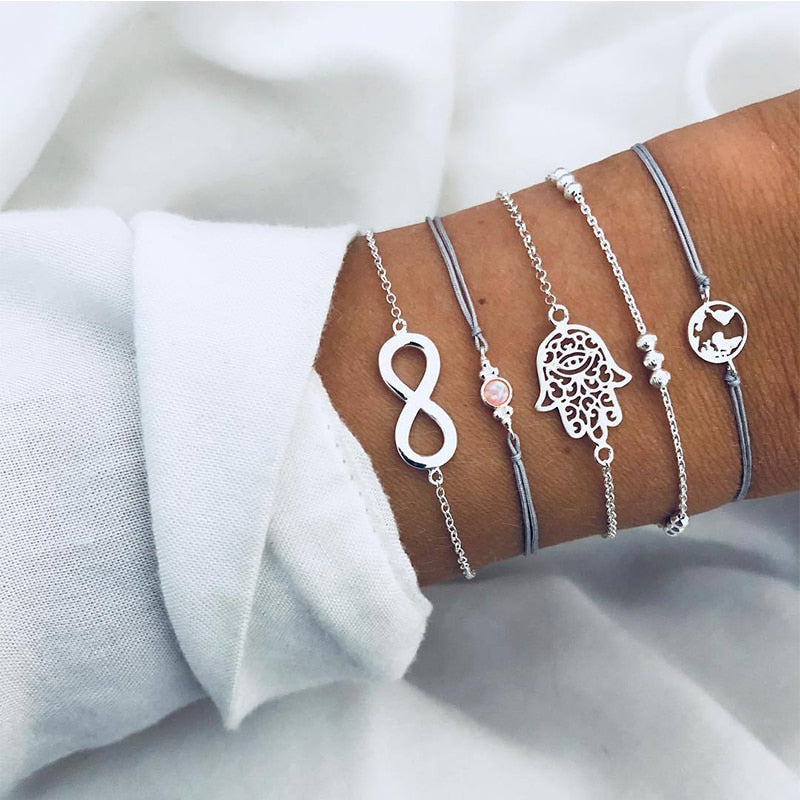 Hamsa 5-Piece Bracelet