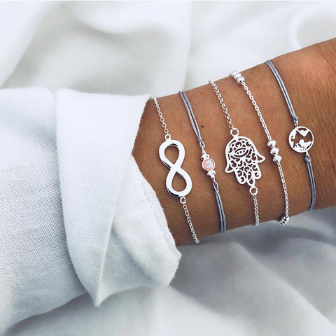 Image of Hamsa 5-Piece Bracelet