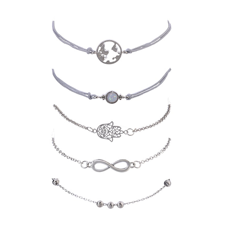 Hamsa 5-Piece Bracelet