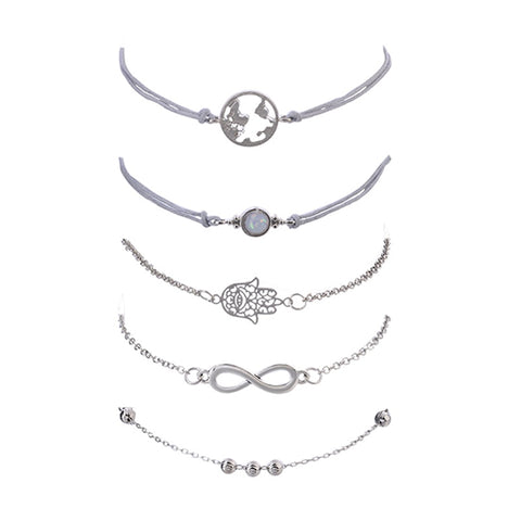Image of Hamsa 5-Piece Bracelet