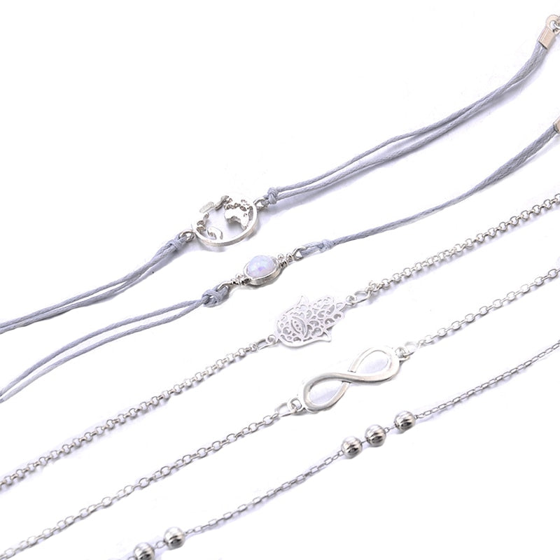 Hamsa 5-Piece Bracelet