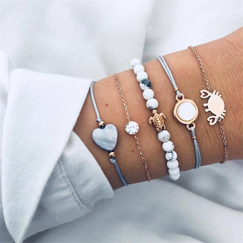 Image of Crab Love 5-Piece Bracelet