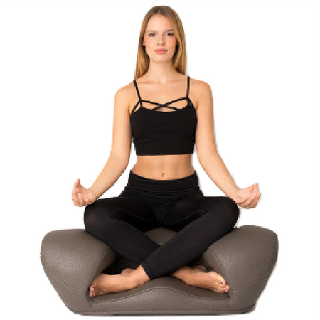 Image of Alexia Meditation Seat - Vegan Leather - Dark Grey