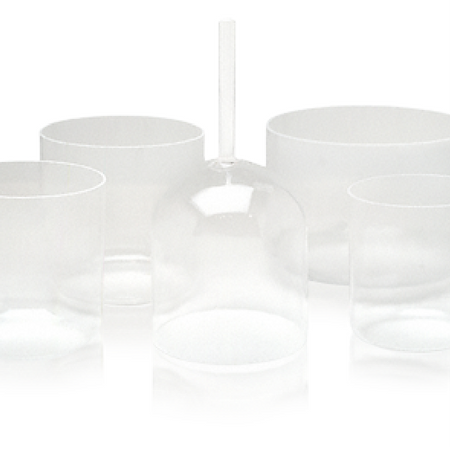 Image of Optically Clear Crystal Singing Bowl - 8"