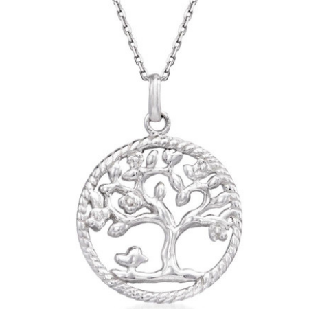 Tree Of Life Pendant and Chain - Silver