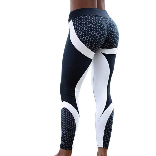LI-FI Print Yoga Pants Women Unique Fitness Leggings Workout Sports Running Leggings Sexy Push Up Gym Wear Elastic Slim Pants